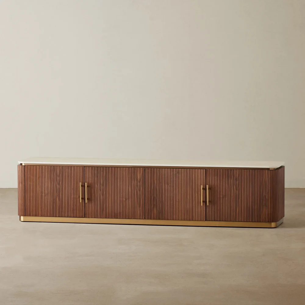 Roberto Walnut Veneer Tv Unit - Image 3