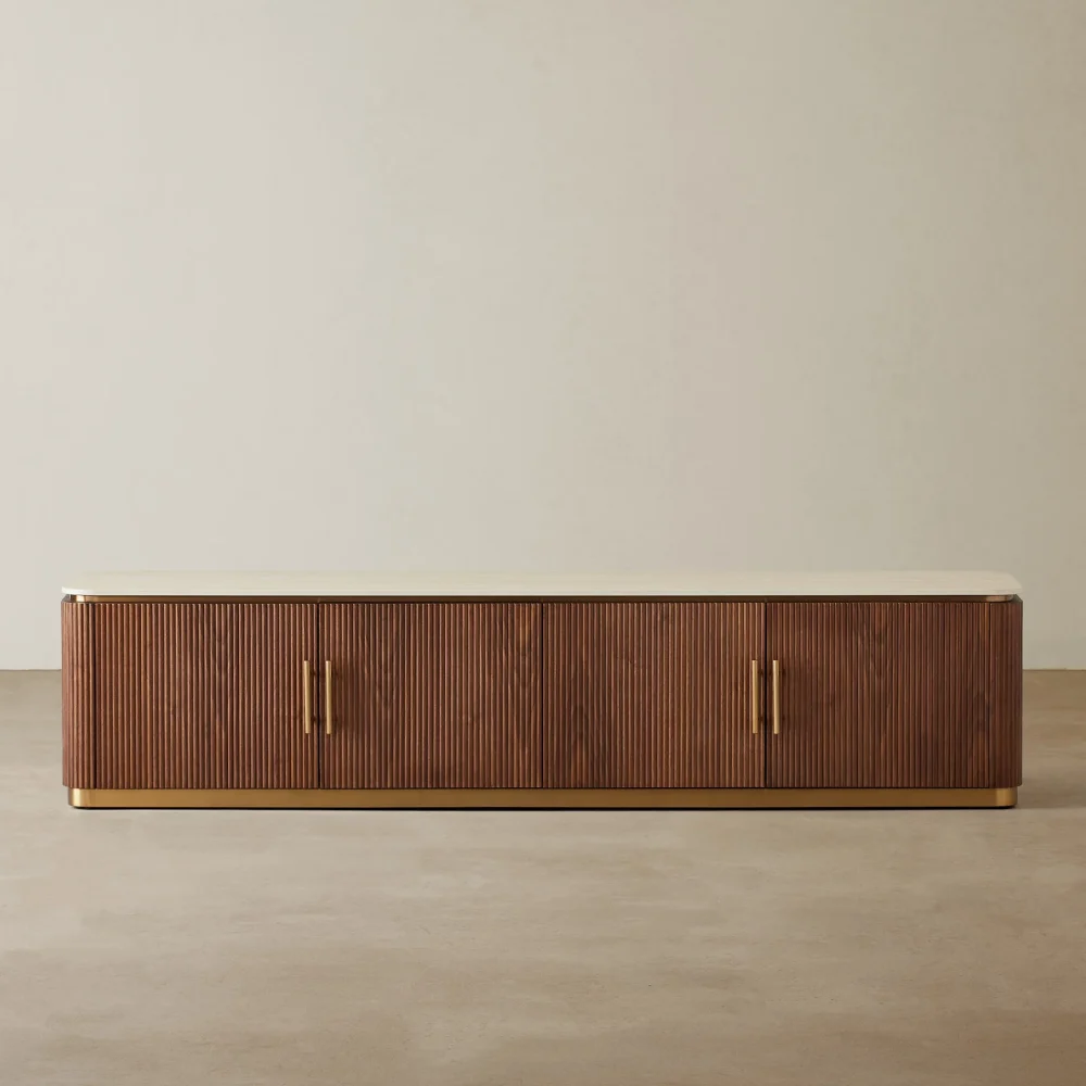Roberto Walnut Veneer Tv Unit - Image 4