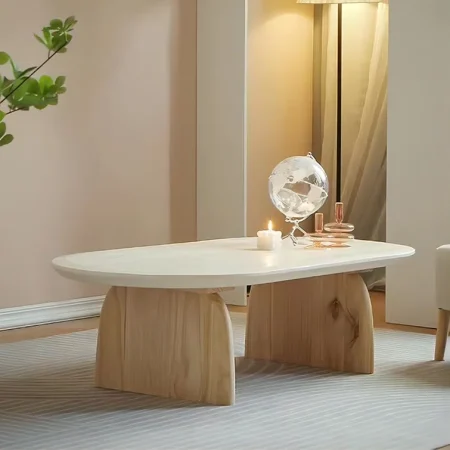 This all-solid wood coffee table is a timeless and stylish addition to your home. Crafted from high-quality wood