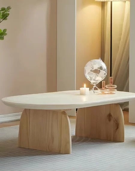 This all-solid wood coffee table is a timeless and stylish addition to your home. Crafted from high-quality wood