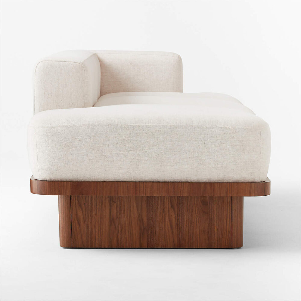Serafin Snow Upholstered Chaise loungue - Image 3