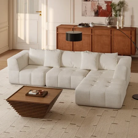 Skarn Plush Velvet Modular Sofa