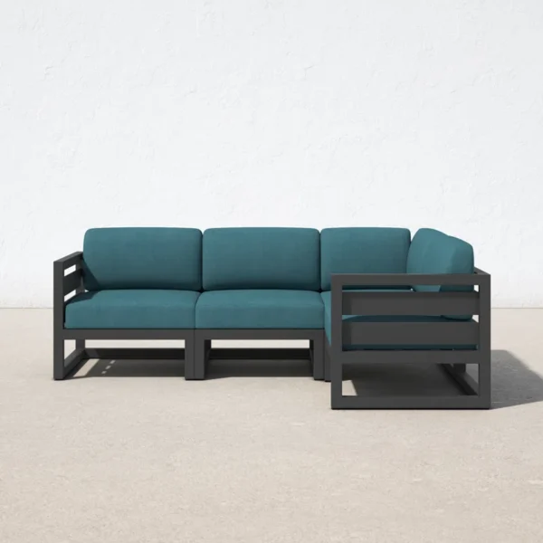 Smith Metal Outdoor Patio Sectional - Image 2