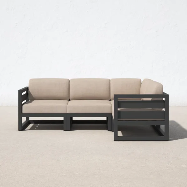 Smith Metal Outdoor Patio Sectional - Image 3