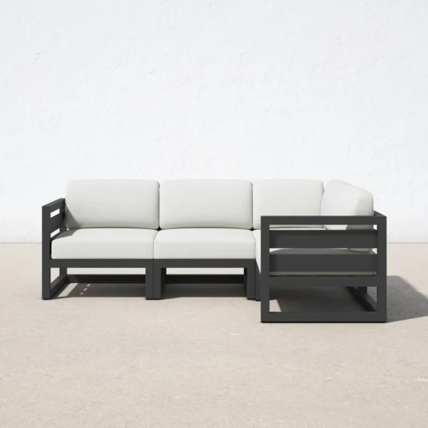 Smith Metal Outdoor Patio Sectional - Image 4