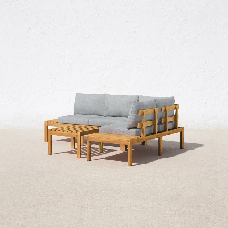 Fresh + Airy Outdoor Slatted Wood Set - Image 2