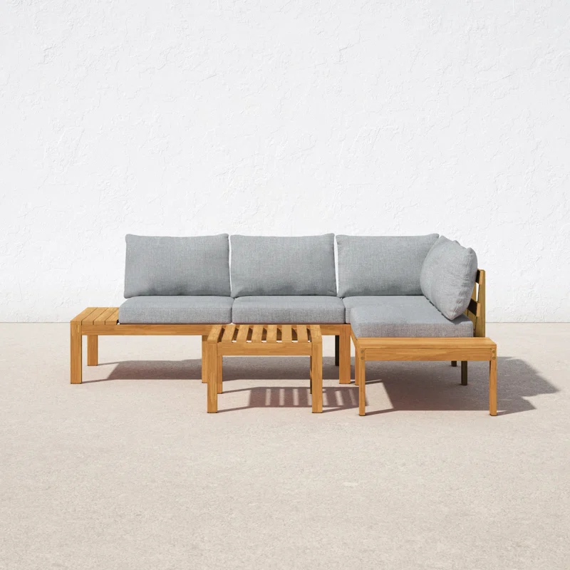 Fresh + Airy Outdoor Slatted Wood Set - Image 3