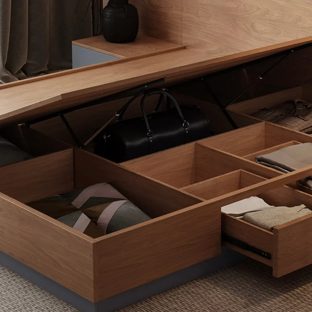 Trio Wooden Storage Bed - Image 5