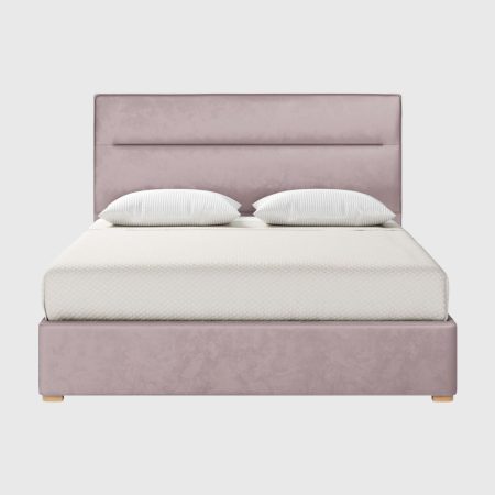Lewis Modern Horizontal Bed - Lilac, Queen Bed(160 x 200 cm)