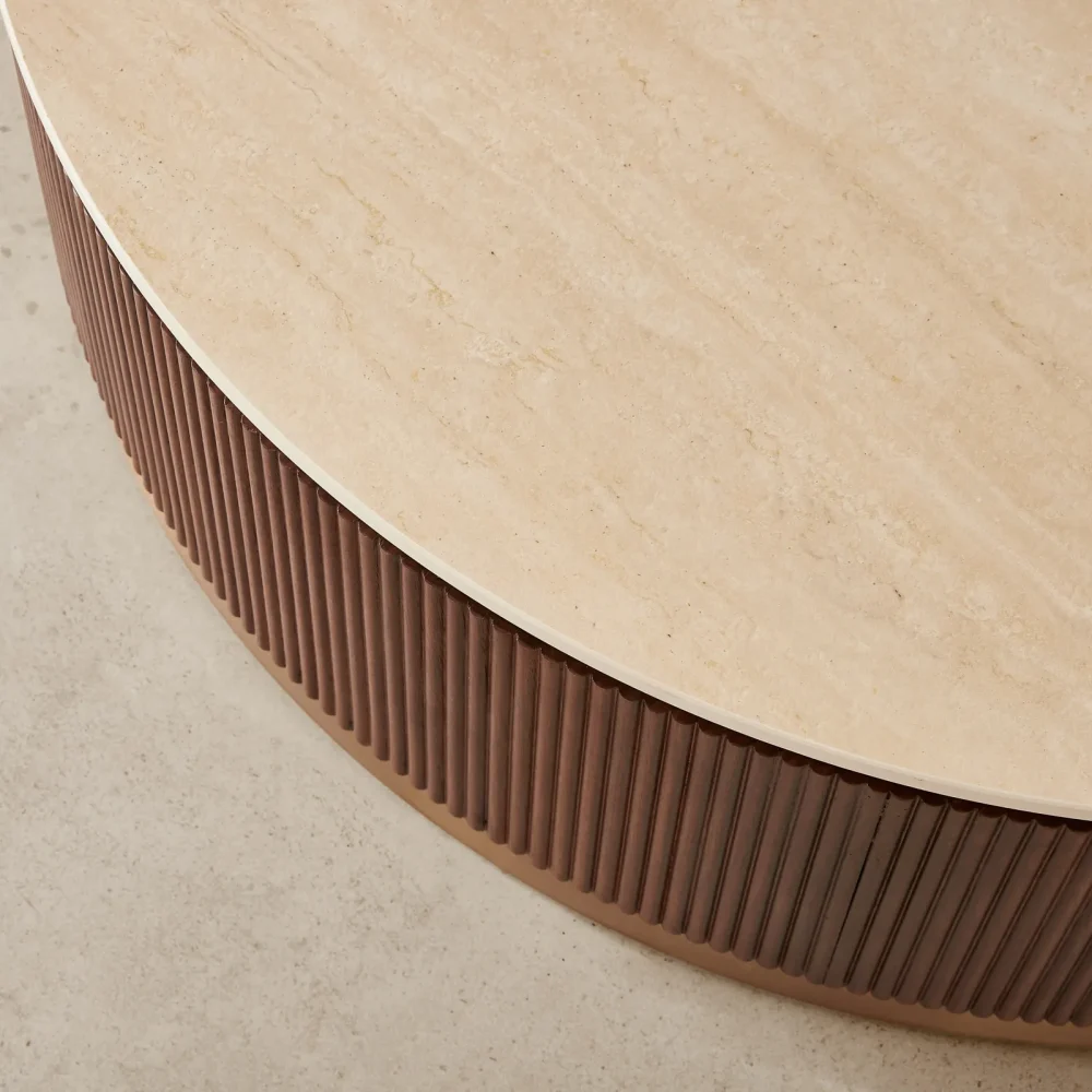 Lux Walnut Veneer Coffee Table - Image 3