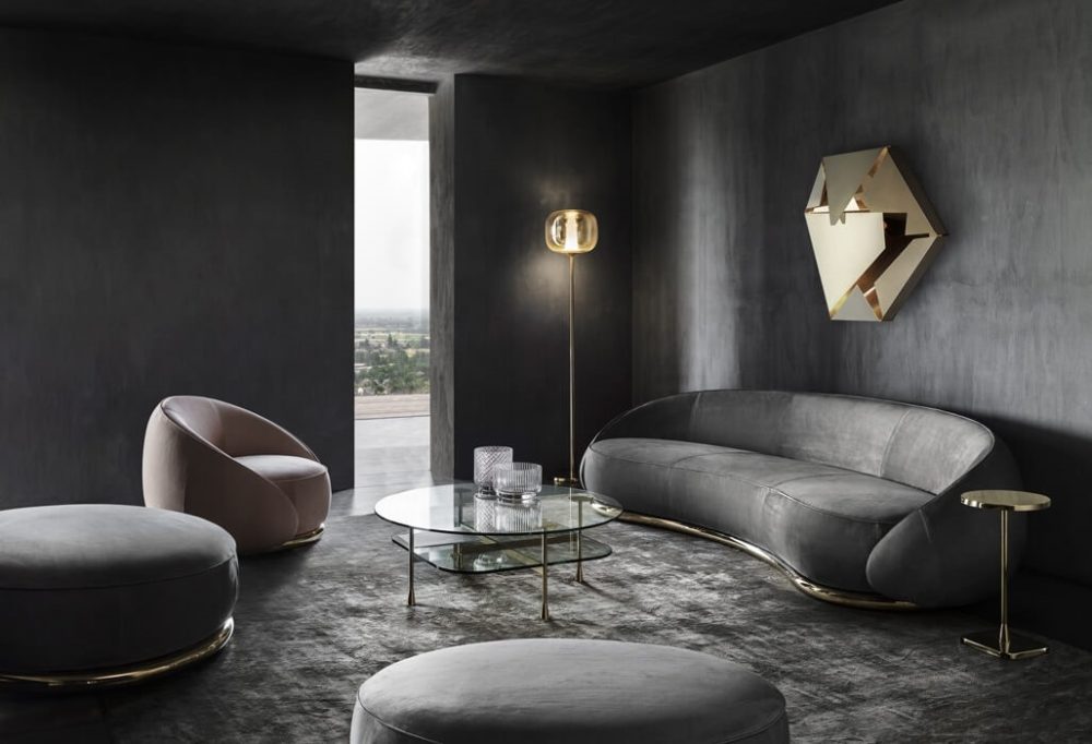 Dolphin Velvet Sofa - Image 10