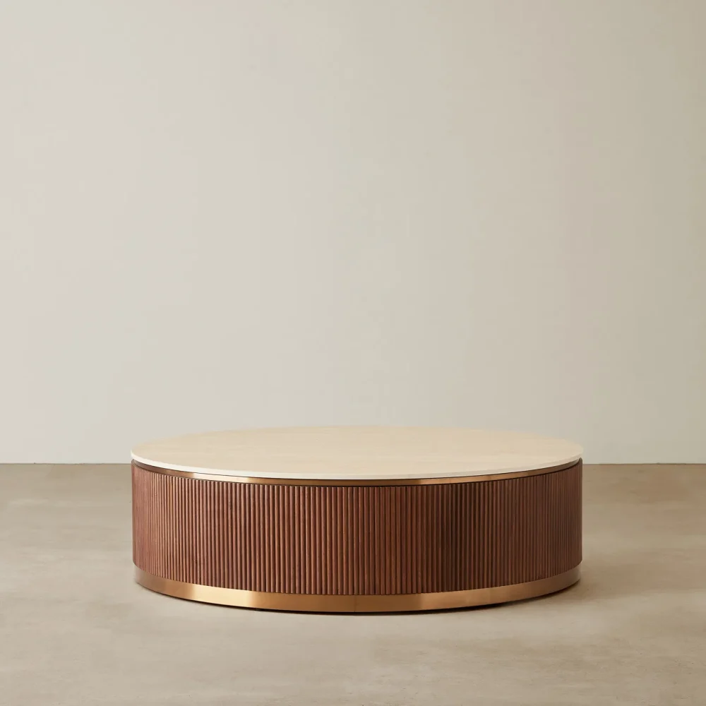Lux Walnut Veneer Coffee Table - Image 5