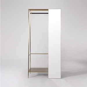 Augsberg Wardrobe Brass & Black