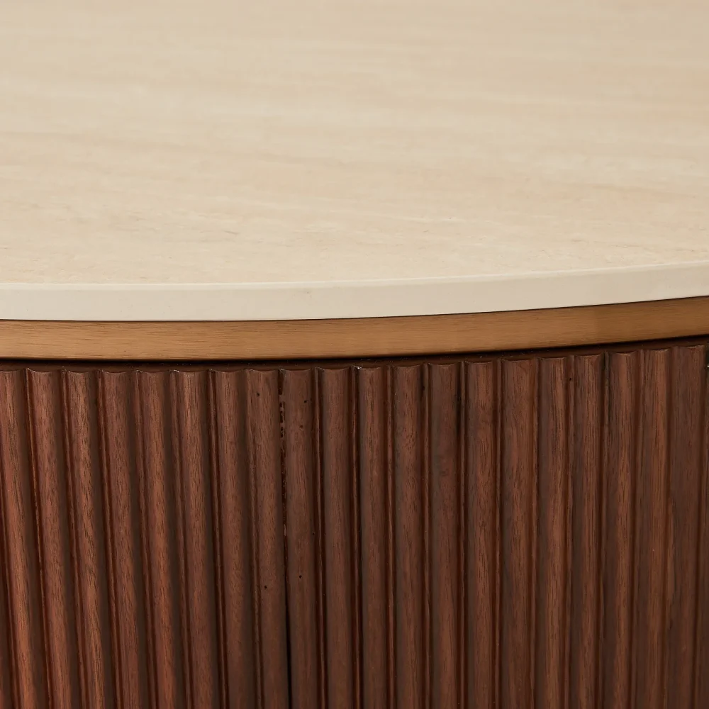 Lux Walnut Veneer Coffee Table - Image 4