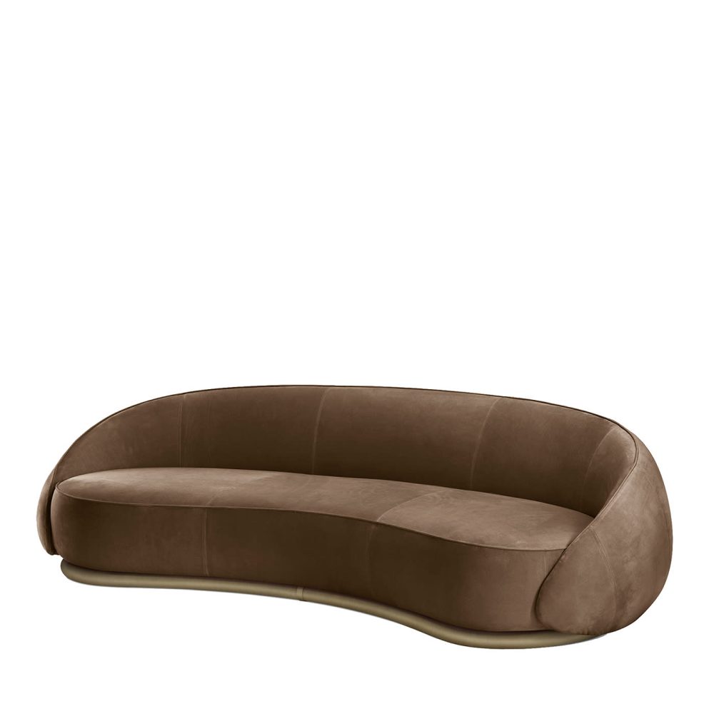 Dolphin Velvet Sofa - Image 13