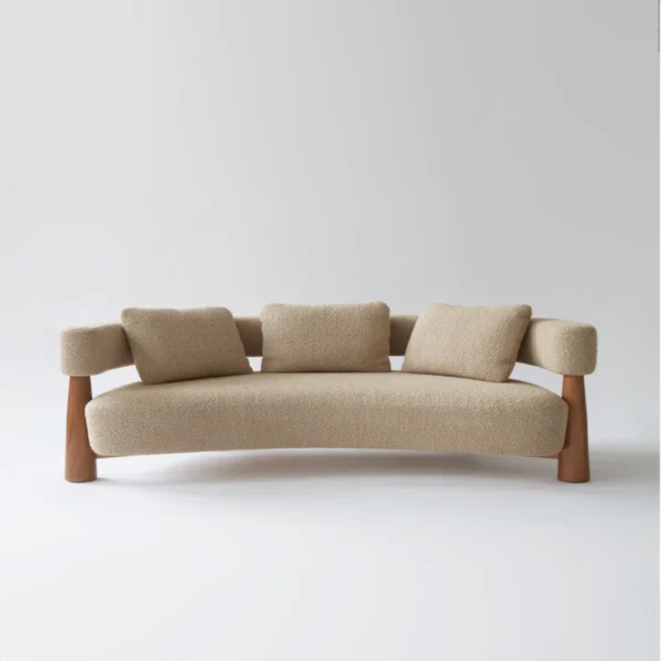 Castles Curved Boucle Sofa