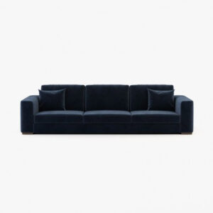 Grey Deep Blue Sofa