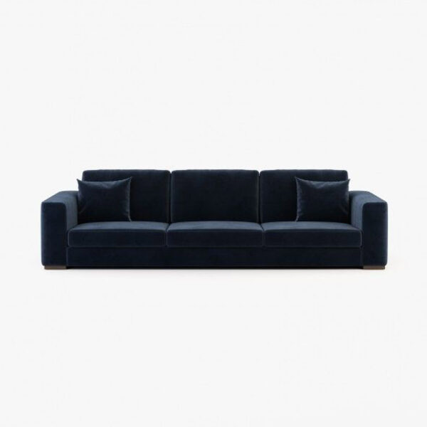 Grey Deep Blue Sofa