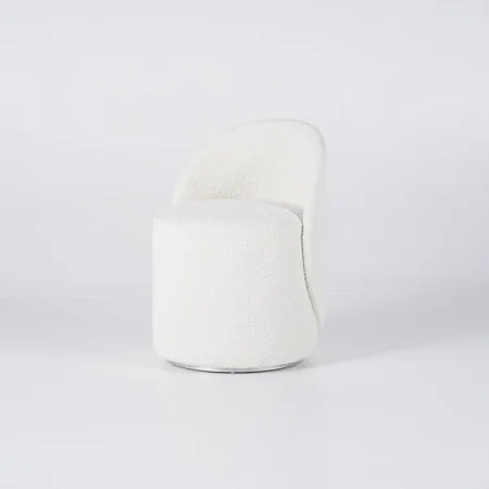 Gireesh Boucle Swivel Vanity Stool