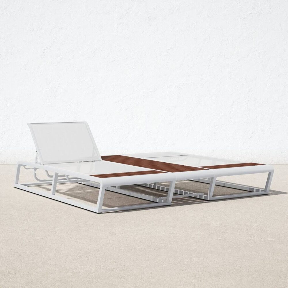 Fifa Metal Double Outdoor Chaise - Image 11