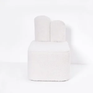 Ivan Rabbit Beige Modern Accent Chair