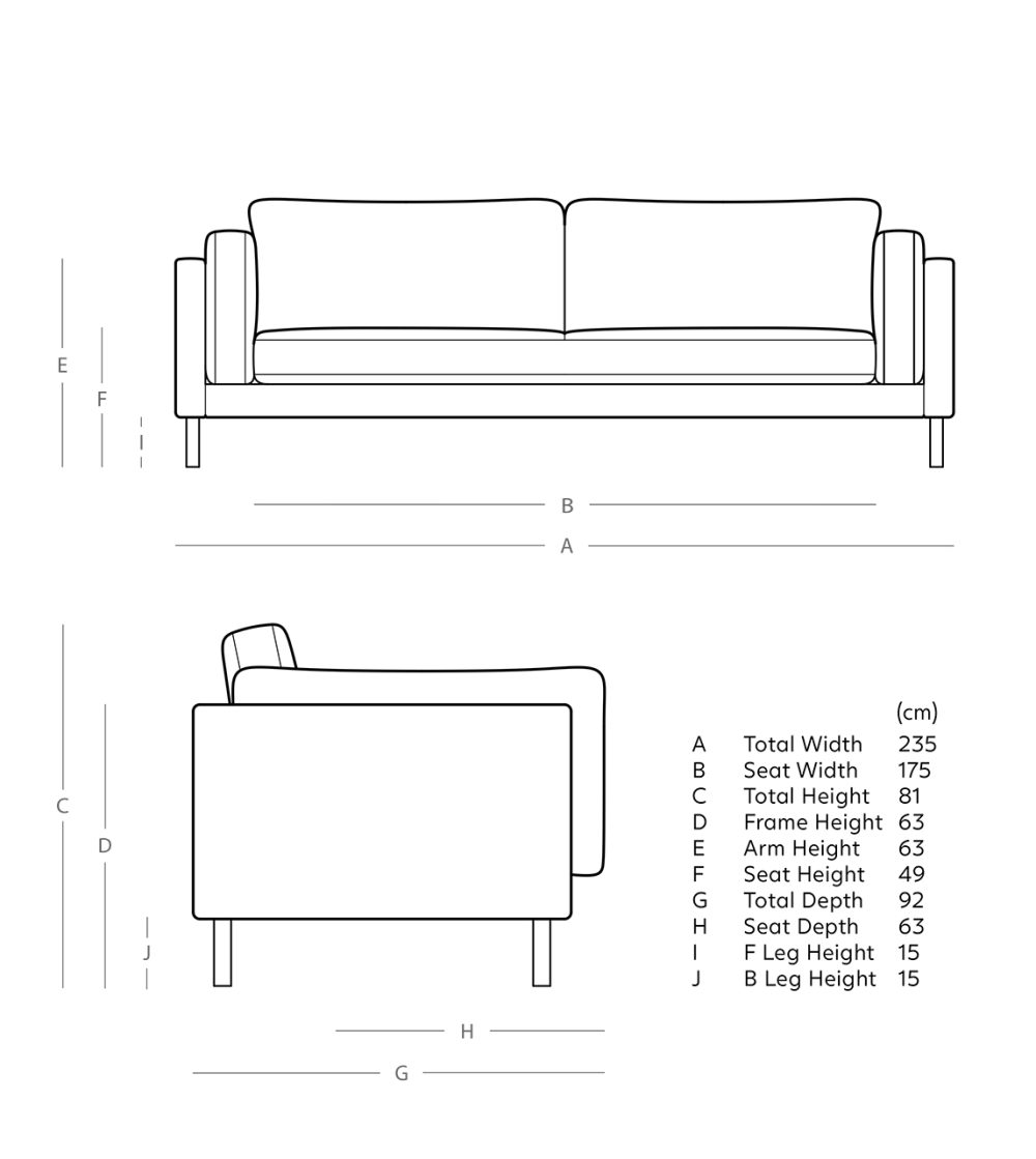 Munich Three Seater Sofa - Image 6