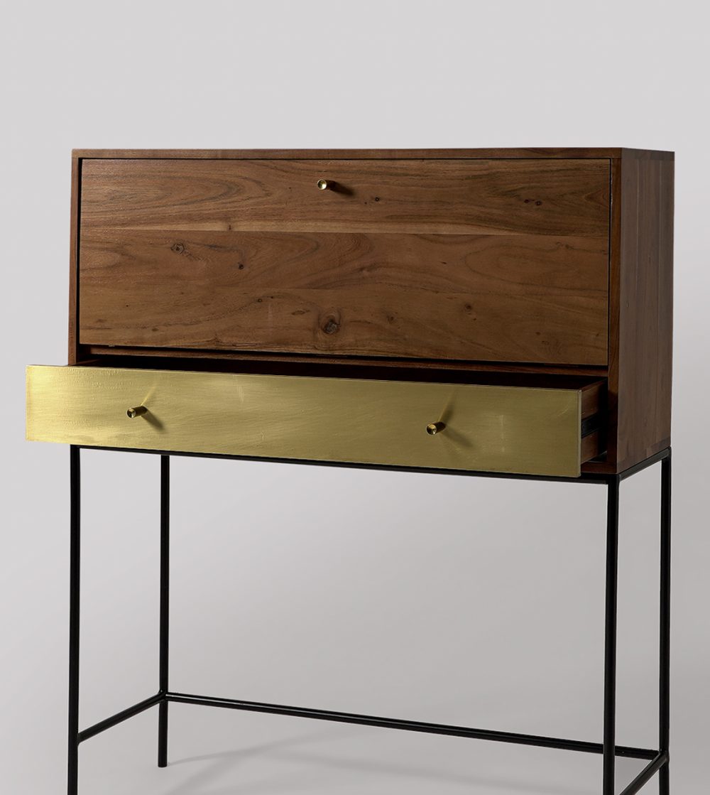 Sheringham Bureau Matt Black - Image 4
