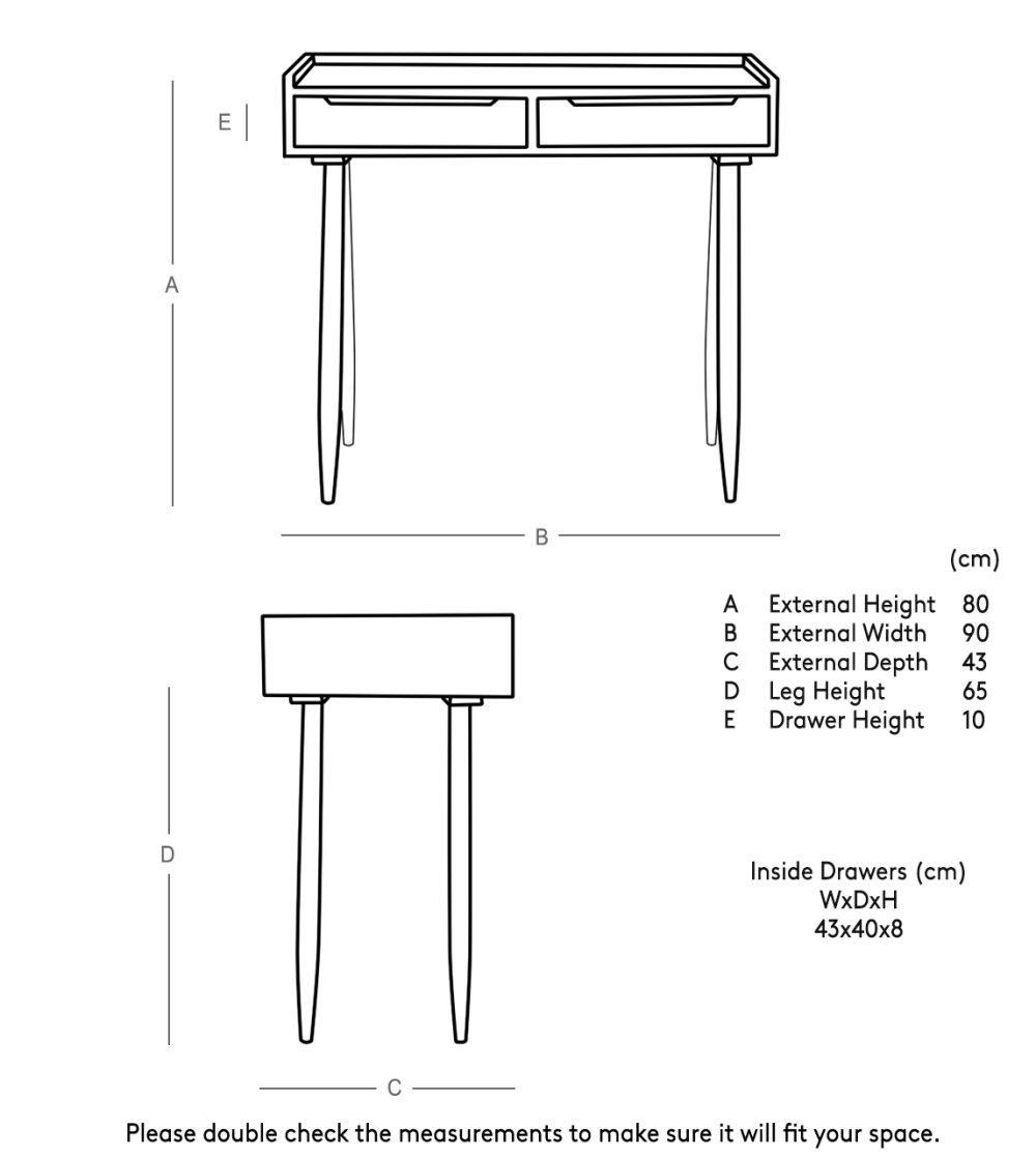 Southwark Wooden Desk - Image 5