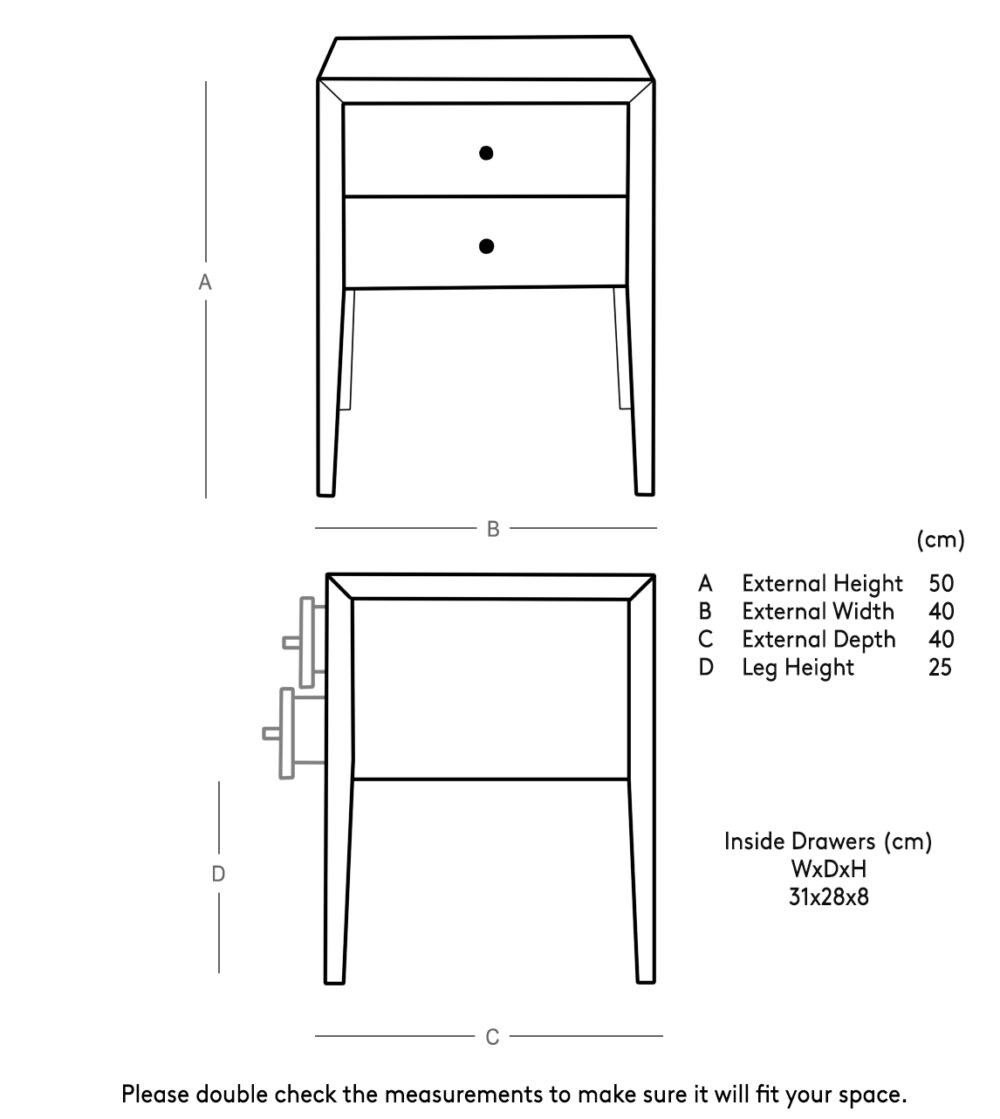 Valente Bedside Table - Image 6