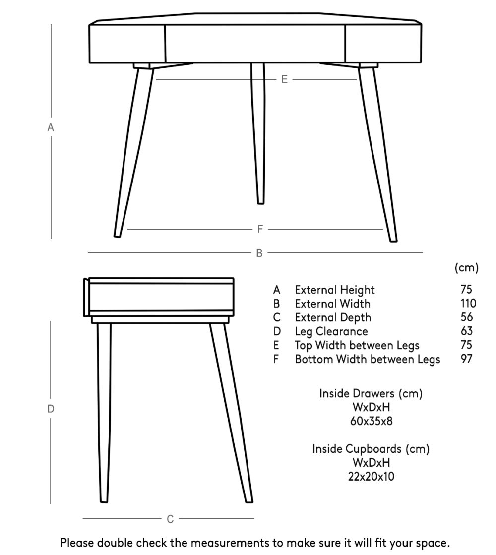 Watts Corner Wooden Desk - Image 6
