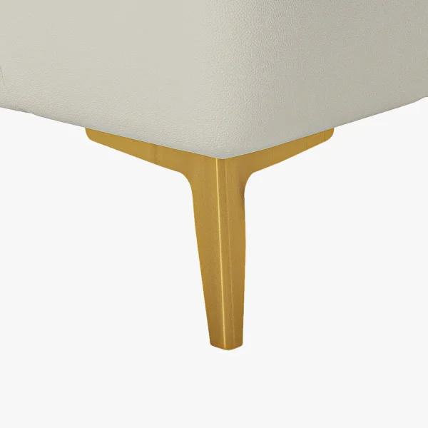 Upholstered Bedroom Bench with Metal Legs - Image 7