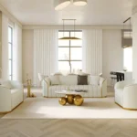 Three-Seater Faux Leather Sofa - Image 6