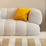 Modern Wool Loveseat - Image 5