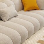 Modern Wool Loveseat - Image 4