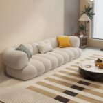 Modern Wool Loveseat - Image 2