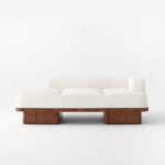 Serafin Snow Upholstered Chaise loungue