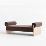 Rulla Coffee Faux Mohair Daybed - Image 2