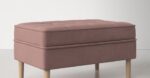 Velvet Tufted Cocktail Ottoman - Image 3