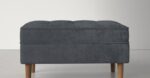 Velvet Tufted Cocktail Ottoman - Image 5