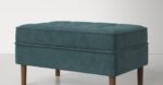 Velvet Tufted Cocktail Ottoman - Image 7