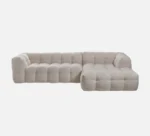 Michelin Boucle Sofa with Chaise - Image 3
