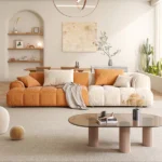 4-Seat Modular Flannelette Sofa
