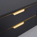 Berklin Black Wood Rectangle TV Stand - Image 9