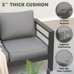 Premium 5-Piece Outdoor Furniture Set - Image 8