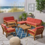 Seven-Piece Outdoor Sectional Sofa Set