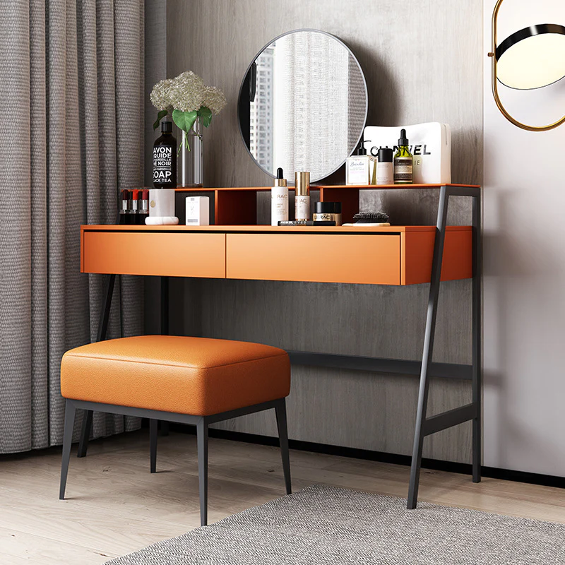 Alghero-Orange-MDF-Makeup-Vanities-2.webp Aseel Makeup Vanity - Image 1