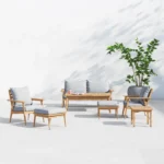 7-Piece Teak Outdoor Seating Set - Image 3