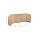 Arco Fluted White Oak Veneer Sideboard - Image 11