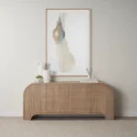 Arco Fluted White Oak Veneer Sideboard - Image 9