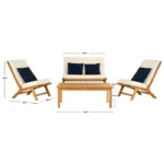 Modern Adirondack Outdoor Seating Set - Image 7